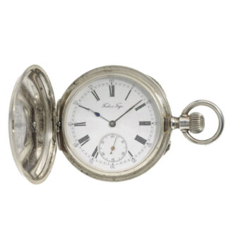 Decorative Russian silver hunting cased watch Circa 1910