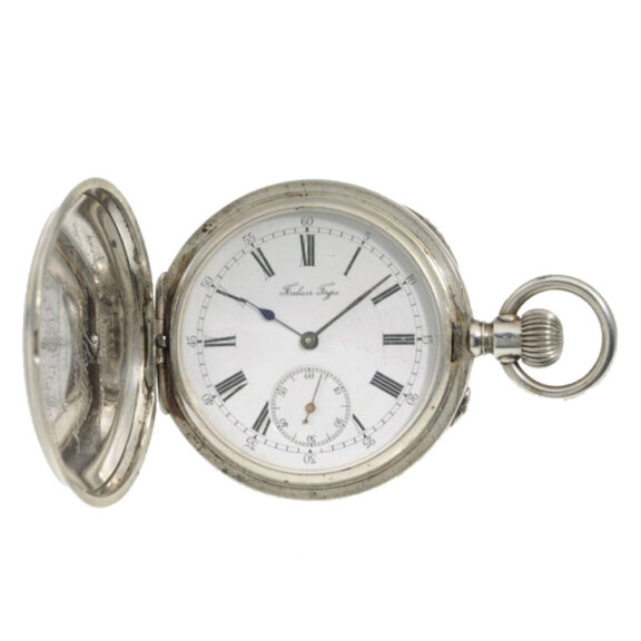 Decorative Russian silver hunting cased watch Circa 1910 Decorative Russian silver hunting cased watch Circa 1910