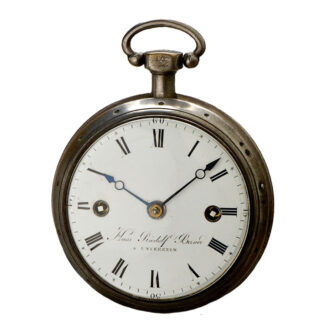 Unique Swiss brass watch with quarter repeating Circa 1810