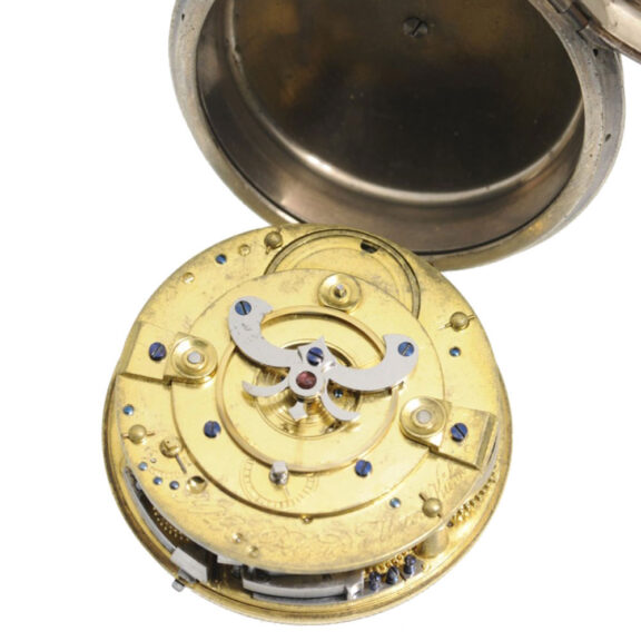 Unique Swiss brass watch with quarter repeating Circa 1810 Unique Swiss brass watch with quarter repeating Circa 1810