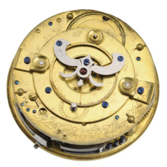 Unique Swiss brass watch with quarter repeating Circa 1810