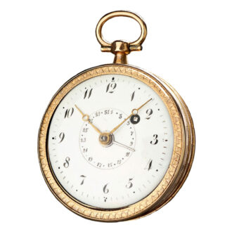 Austrian 8k gold verge with ivory movement Circa 1800