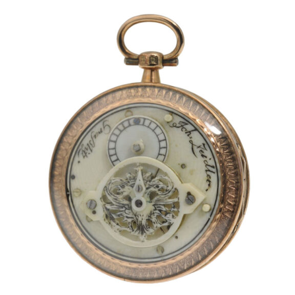 Austrian 8k gold verge with ivory movement Circa 1800 Austrian 8k gold verge with ivory movement Circa 1800