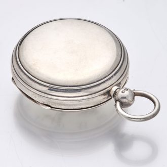 Rare Swiss silver automatic winding cylinder watch Circa 1800