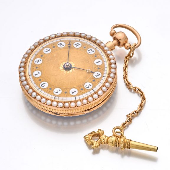 Exquisite French gold and enamel repeating watch Circa 1820 Exquisite French gold and enamel repeating watch Circa 1820
