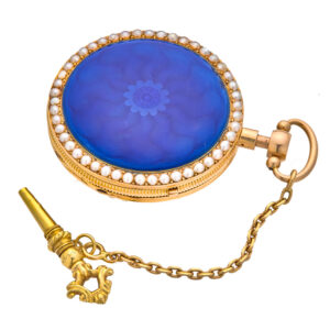 Exquisite French gold and enamel repeating watch Circa 1820