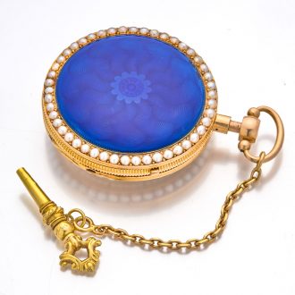 Exquisite French gold and enamel repeating watch Circa 1820