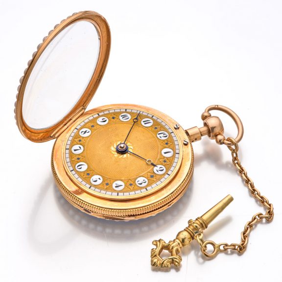 Exquisite French gold and enamel repeating watch Circa 1820 Exquisite French gold and enamel repeating watch Circa 1820