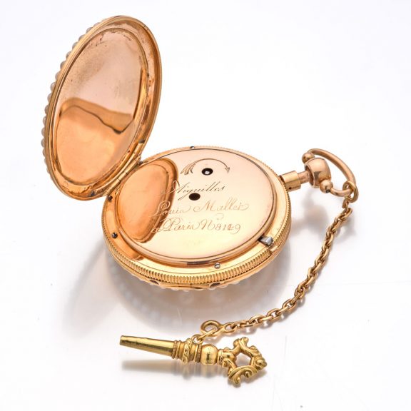 Exquisite French gold and enamel repeating watch Circa 1820 Exquisite French gold and enamel repeating watch Circa 1820