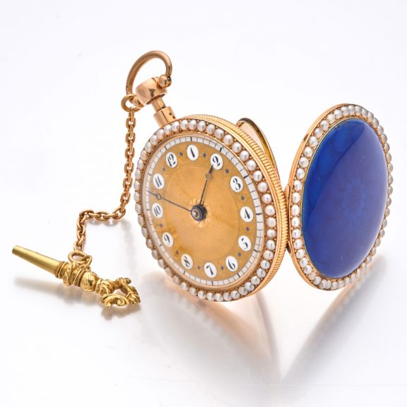 Exquisite French gold and enamel repeating watch Circa 1820 Exquisite French gold and enamel repeating watch Circa 1820
