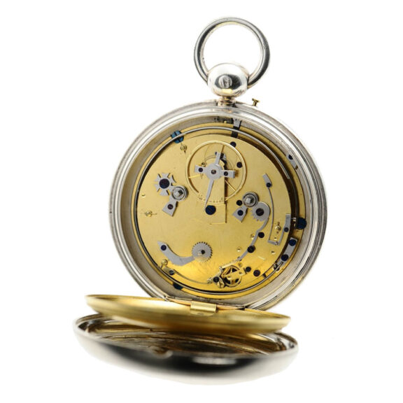 French silver grande and petite sonnerie watch Circa 1838 French silver grande and petite sonnerie watch Circa 1838