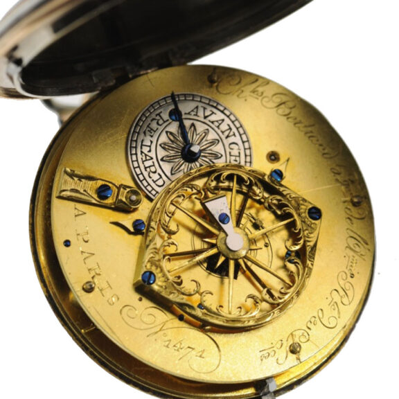 French silver, gold and enamel verge pocket watch Circa 1787 French silver, gold and enamel verge pocket watch Circa 1787