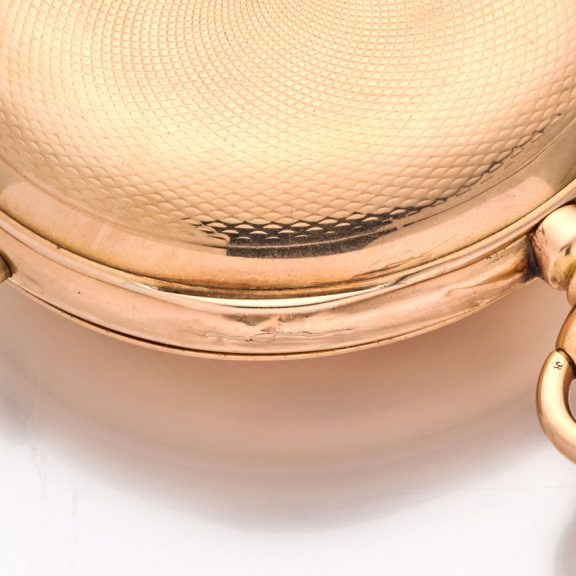 Large Swiss 14 carat gold complicated lever watch Circa 1895 Large Swiss 14 carat gold complicated lever watch Circa 1895