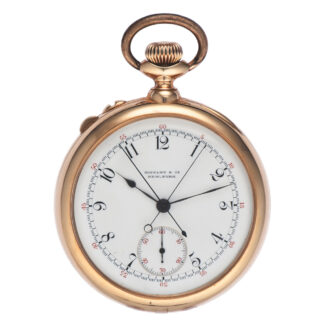 Very fine Swiss 18K gold split-seconds chronograph Circa 1901