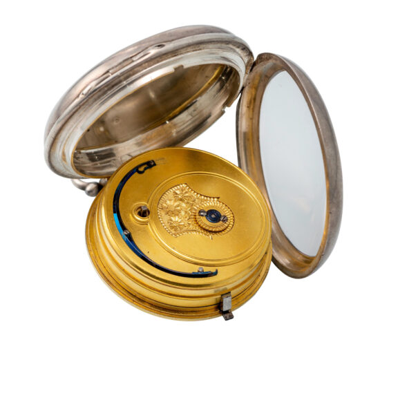 FRÉDÉRIC LOUIS FAVRE-BULLE POCKET WATCH, RACK-LEVER ESCAPEMENT, 15-SECOND SUBSIDIARY DIAL; SILVER FRÉDÉRIC LOUIS FAVRE-BULLE POCKET WATCH, RACK-LEVER ESCAPEMENT, 15-SECOND SUBSIDIARY DIAL; SILVER