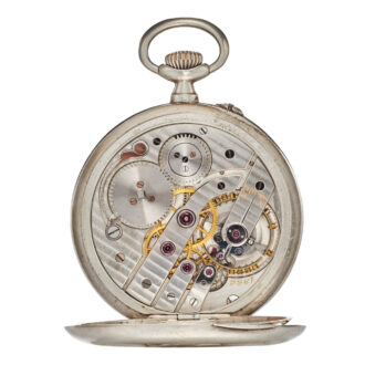 Swiss horological school silver lever watch Circa 1933
