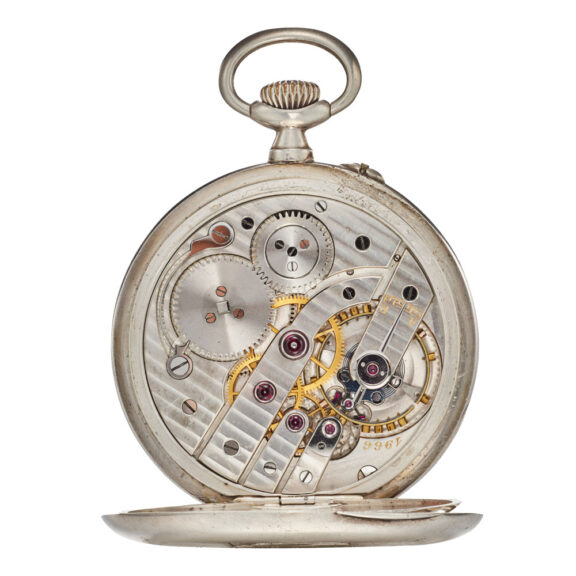 Swiss horological school silver lever watch Circa 1933 Swiss horological school silver lever watch Circa 1933
