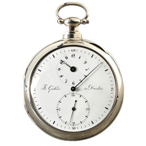 German silver open faced fine pocket chronometer Circa 1820