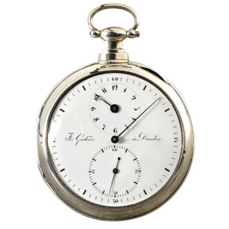 German silver open faced fine pocket chronometer Circa 1820