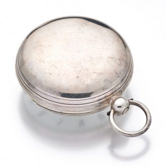 Impressive English silver open faced chronometer watch Circa 1837