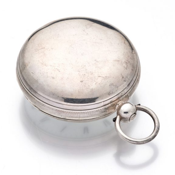 Impressive English silver open faced chronometer watch Circa 1837 Impressive English silver open faced chronometer watch Circa 1837