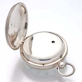 Impressive English silver open faced chronometer watch Circa 1837