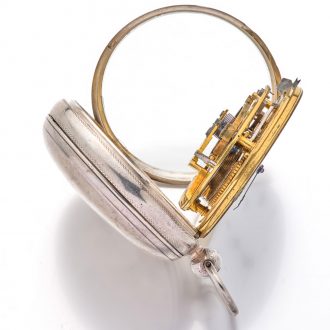 Impressive English silver open faced chronometer watch Circa 1837