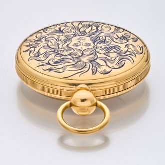 Exquisite French gold open faced lever pocket watch Circa 1850