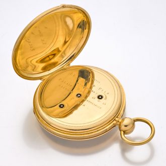 Exquisite French gold open faced lever pocket watch Circa 1850