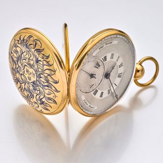 Exquisite French gold open faced lever pocket watch Circa 1850