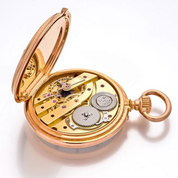 Rare Swiss 18 carat gold monogrammed watch by Breguet Circa 1880 Rare Swiss 18 carat gold monogrammed watch by Breguet Circa 1880