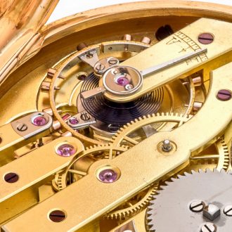 Rare Swiss 18 carat gold monogrammed watch by Breguet Circa 1880