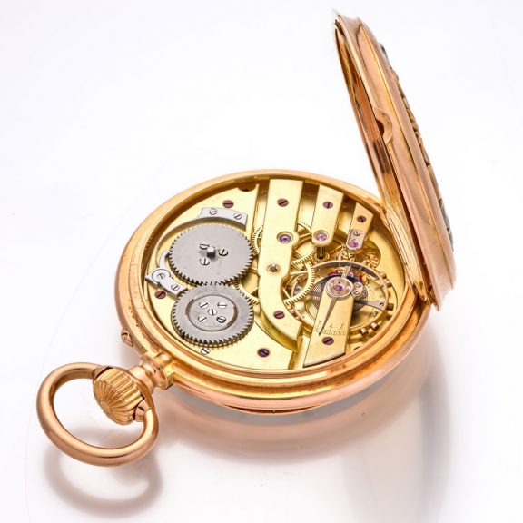 Rare Swiss 18 carat gold monogrammed watch by Breguet Circa 1880 Rare Swiss 18 carat gold monogrammed watch by Breguet Circa 1880