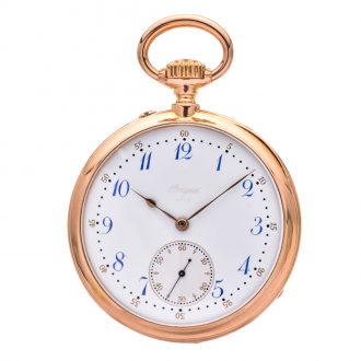 Rare Swiss 18 carat gold monogrammed watch by Breguet Circa 1880