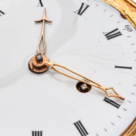Exclusive French gold, enamel and pearl set watch Circa 1790 Exclusive French gold, enamel and pearl set watch Circa 1790