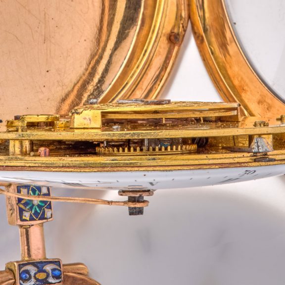 Exclusive French gold, enamel and pearl set watch Circa 1790 Exclusive French gold, enamel and pearl set watch Circa 1790