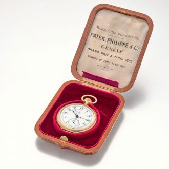 Swiss 18 carat gold Geneva split seconds chronograph Circa 1905