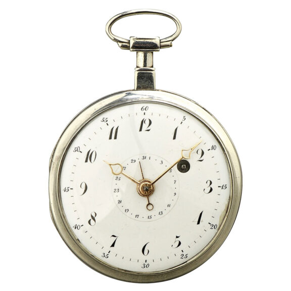 Silver German key wind cylinder pocket watch Circa 1800