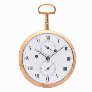 Belgian 18K gold repeater with self strike and date Circa 1800