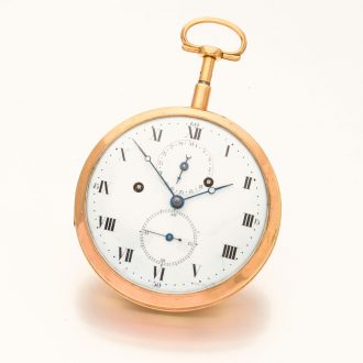 Belgian 18K gold repeater with self strike and date Circa 1800