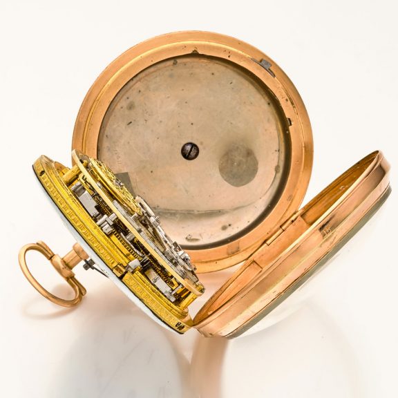 Belgian 18K gold repeater with self strike and date Circa 1800 Belgian 18K gold repeater with self strike and date Circa 1800