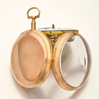 Belgian 18K gold repeater with self strike and date Circa 1800