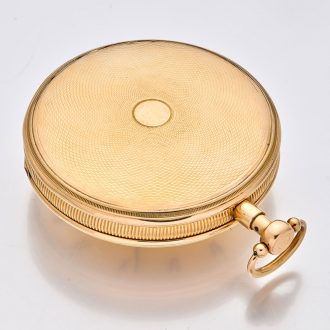 Swiss18 carat gold quarter repeating musical watch Circa 1820