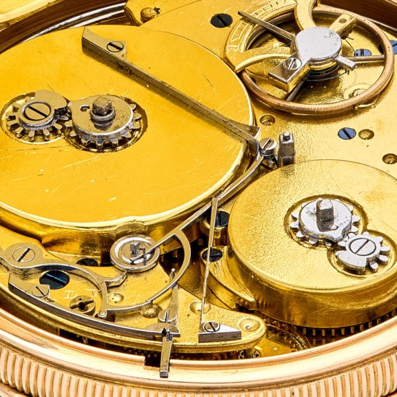 Swiss18 carat gold quarter repeating musical watch Circa 1820 Swiss18 carat gold quarter repeating musical watch Circa 1820