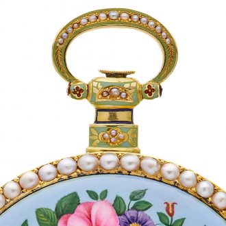 Splendid Swiss gold duplex watch for Chinese market Circa 1840