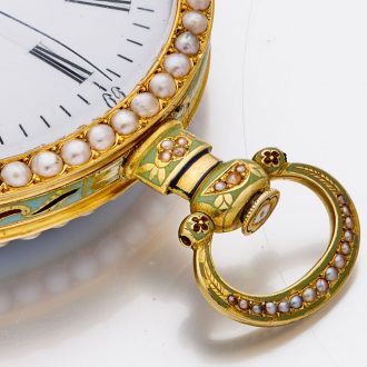 Splendid Swiss gold duplex watch for Chinese market Circa 1840
