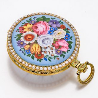 Splendid Swiss gold duplex watch for Chinese market Circa 1840