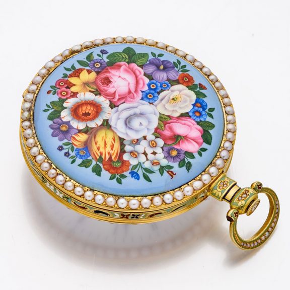 Splendid Swiss gold duplex watch for Chinese market Circa 1840 Splendid Swiss gold duplex watch for Chinese market Circa 1840