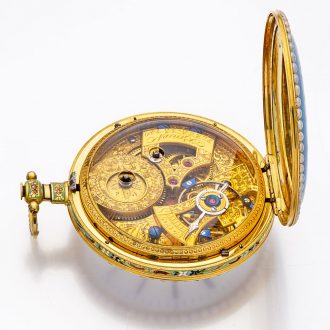 Splendid Swiss gold duplex watch for Chinese market Circa 1840