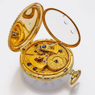 Splendid Swiss gold duplex watch for Chinese market Circa 1840